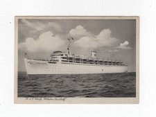 1938  3rd Reich unused photopostcard Kdf ship Wilhelm Gustloff