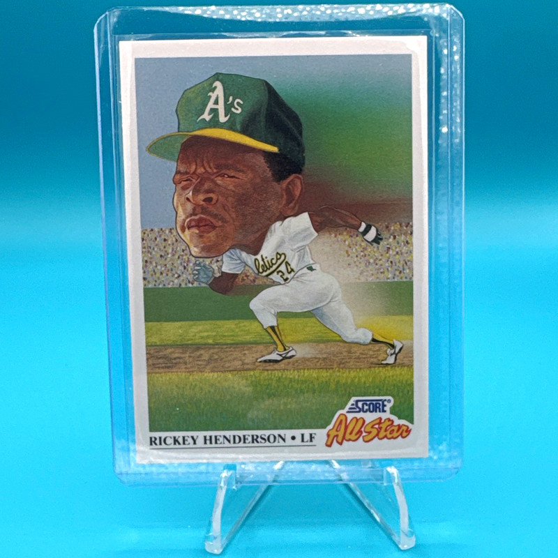 SCORE 1991 Score Rickey Henderson #397 Oakland Athletics All-Star