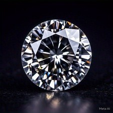 Natural D Color 7 CT Round Cut Lab Grown CVD Diamond VVS1 Clarity Certified