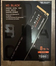 WD BLACK SN850X 8TB NVMe SSD PCIe Gen4 M.2 2280 Internal Gaming Drive 7200MB/s