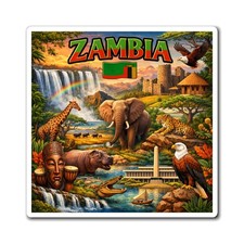 Zambia Magnet | Victoria Falls, Zambian Travel Souvenir