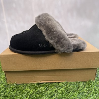 Ugg Australia Women s Scuffette II Slippers Suede Black/Grey Size 7