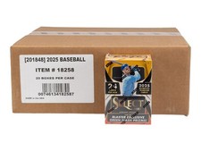 2025 PANINI SELECT BASEBALL 6-PACK HOBBY BLASTER 20-BOX CASE