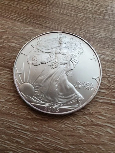 2005 American Silver Eagle Fine Silver Dollar Coin-Uncirculated Ungraded