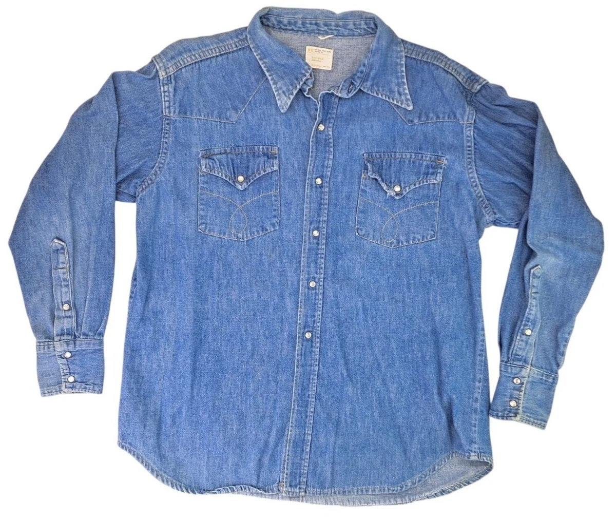Big Mac Denim Casual Button-Down Shirts for Men for sale | eBay