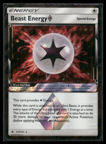 Beast Energy 117/131 Forbidden Light Pokemon Holo DMG AA-004