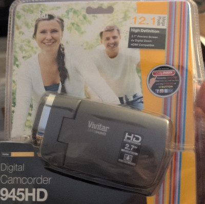 Vivitar 945HD HD Camcorder Black 2.7'' LCD Screen 4x Zoom SD Card HDMI USB