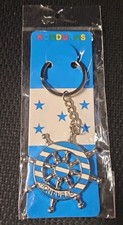 Honduras Souvenir Keychain Nautical Ship Wheel Metal Travel Gift New In Package