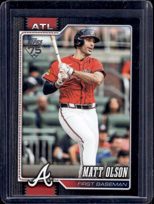 2026 Topps #39 Matt Olson Black Border #/75
