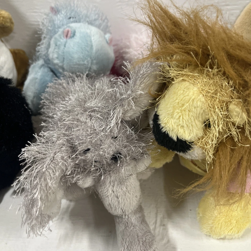Ganz Webkinz, Lot No Code, 7 Total. Lion, Elephants,kangaroo,hippo,pig - Image 3 of 4