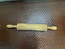 Vintage 18" Wooden One Piece Rolling Pin Bakers Country Farmhouse B23