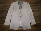 Vintage Armani Blazer 44R Made in Italy Gray Micro Houndstooth Wool Blazer