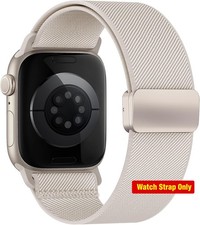 Nylon Stretchy Magnetic Strap Compatible with Apple Watch Series 41mm 40mm