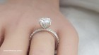 1.51CT Genuine Natural  Mined Diamond  Engagement Ring In Solid 14K White Gold — photo 1