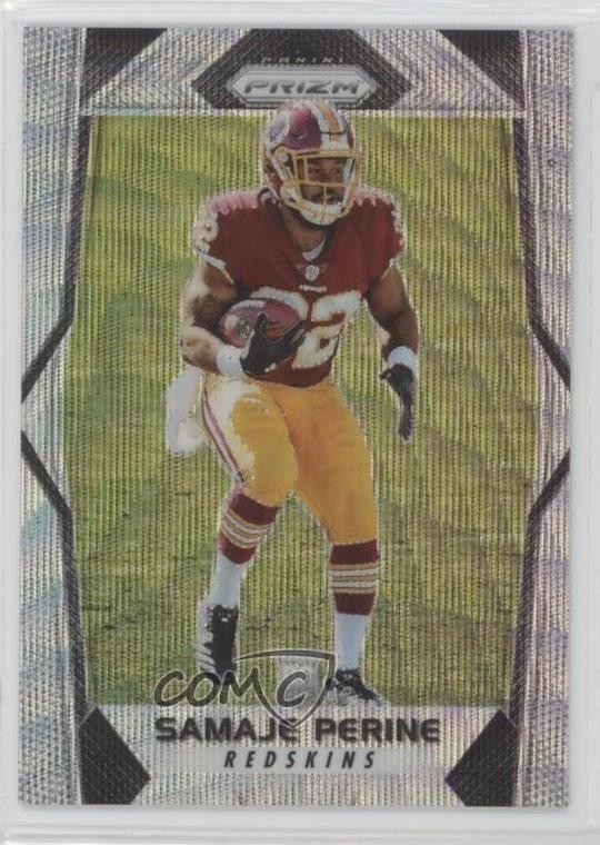2017 Panini Prizm Rookies Blue Wave Prizm 129/149 Samaje Perine #255 19lw