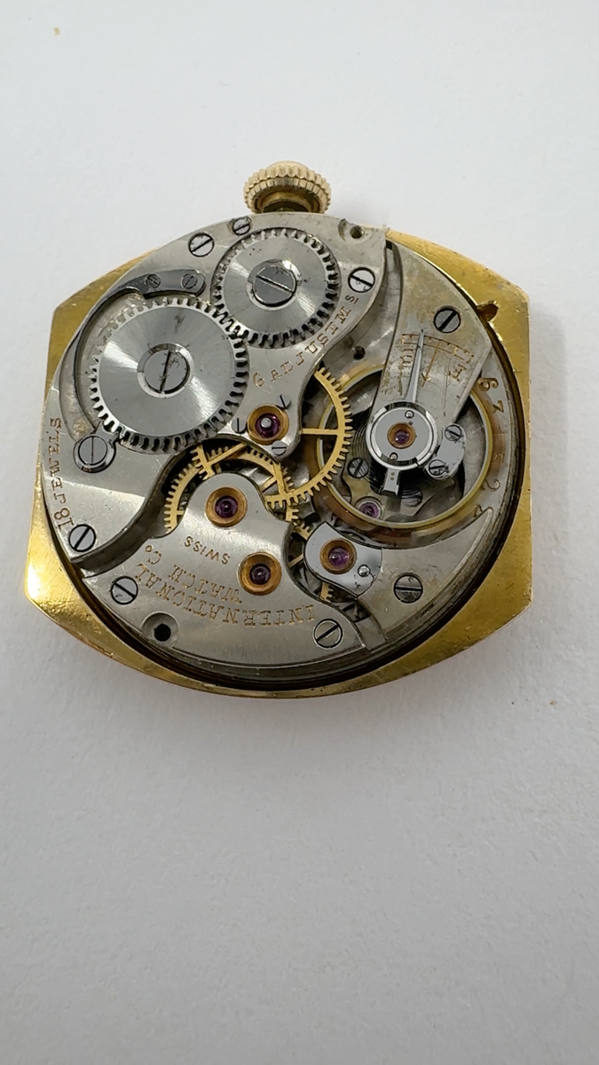 Tiffany & Co 18k Gold Swiss IWC 18J Manual Wind Vintage 1930s