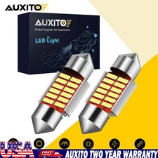 2pcs 31mm Led 4014 White Festoon Dome Visor Mirror Sun Light Bulb Lamp 12v Ip67 2pcs 31mm Led 4014 White Festoon Dome Visor Mirror Sun Light Bulb Lamp 12v Ip67
