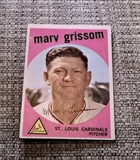 1959 Topps #243 Marv Grissom - St. Louis Cardinals - EX - Free Shipping~