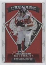 2021 Panini Rookies & Stars Crusade Red Prizm 35/99 Tony Gonzalez #CR-19 HOF n0c