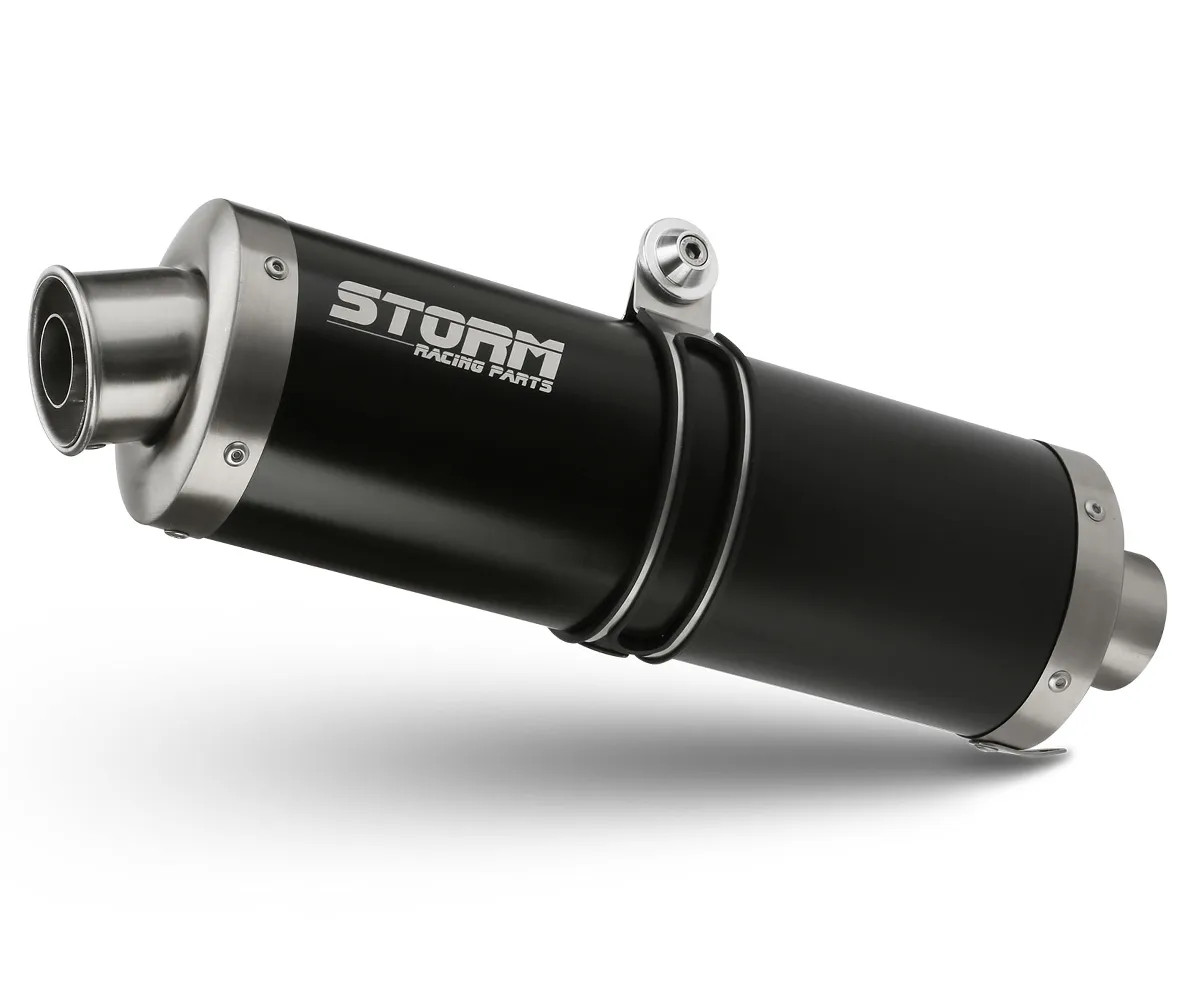 Exhaust Storm by Mivv Muffler Gp Nero Steel for Kawasaki Zx-10 R 2004 > 2005
