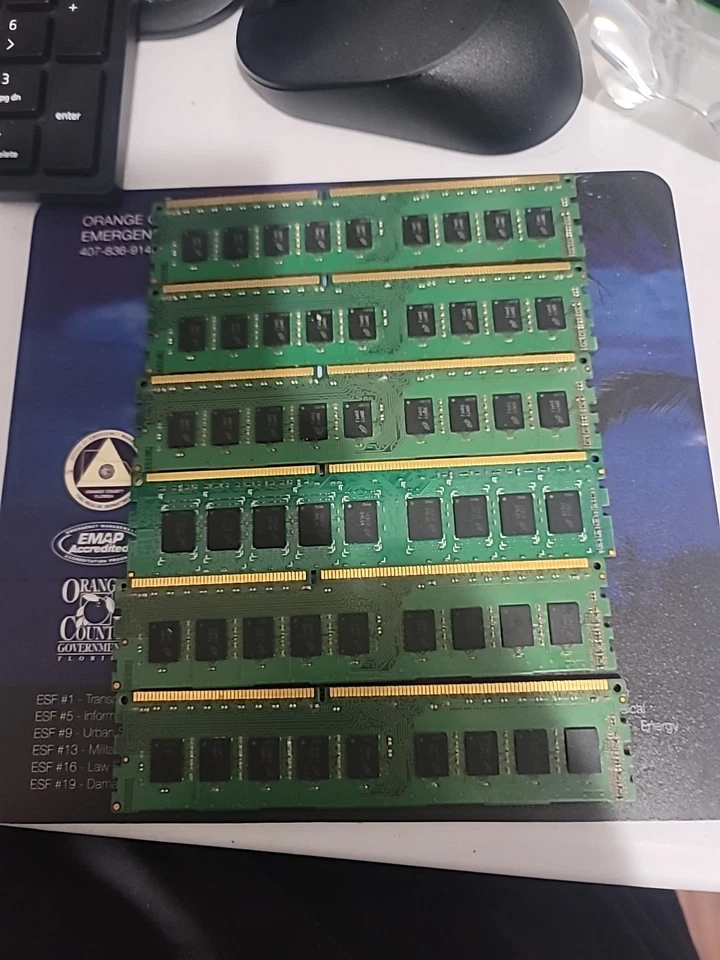 Crucial 24GB (6x 4GB) DDR3 ECC Registered RAM CT51272BA1339.18FMD - Image 2 of 2