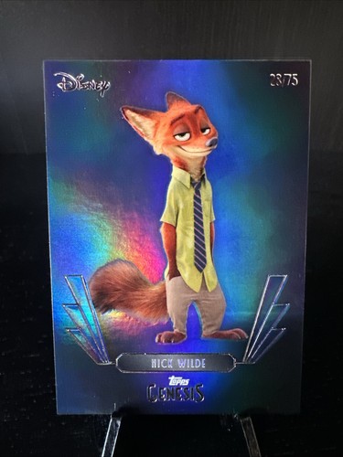 2025 Topps Disney Genesis - Nick Wilde #34 Blue Foil /75