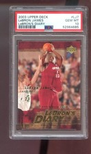 2003-04 Upper Deck #LJ7 Lebron James Diary ROOKIE RC PSA 10 Graded Card Lebron's. rookie card picture