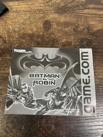 Batman & Robin Gamecom Game dot com with manual