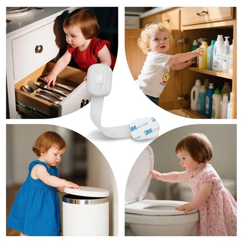Child Baby Toddler Safety Cupboard Locks Cabinet Door Drawer Fridge Pet Safety - Picture 5 of 15