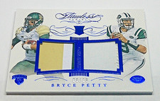 2015 Bryce Petty Panini Flawless Rookie Dual Patch Card #RDP-BP 20/20. rookie card picture