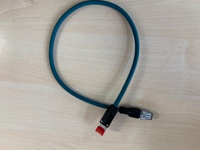 M12 RJ45 Cat5e Ethernet Profinet 0,3m TE Connectivity, ERNI 22544