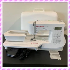 NEW SINGER C7220 COMPUTARIZED EMBROIDERY 417 STITCH, CARRY CASE &EXTENSION TABL