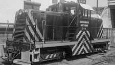 Sacramento Northern GE 44 Ton 144 at Sacramento, CA 1953 5 x 7 Photo