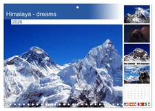 Himalaya - dreams (Monthly Wall Calendar 2026 11.7 x 16.5 (open)), CALVENDO 14 M