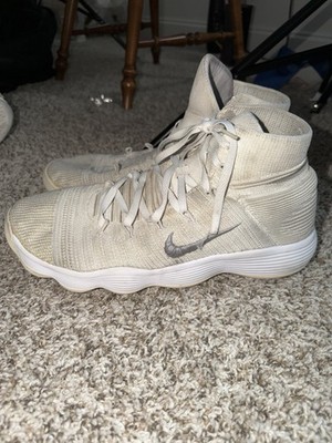 Nike Hyperdunk 2017 Flyknit Triple White Mens Size 14
