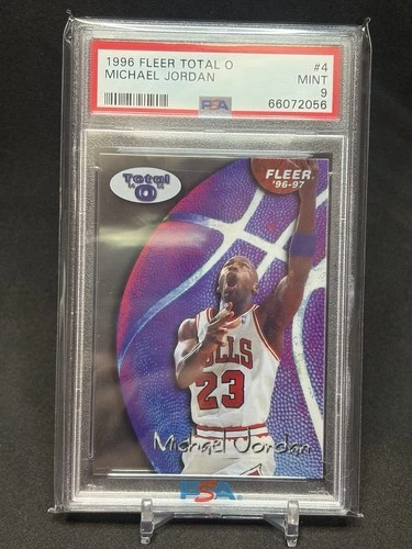 1996 FLEER TOTAL O MICHAEL JORDAN #4 PSA 9 Bulls