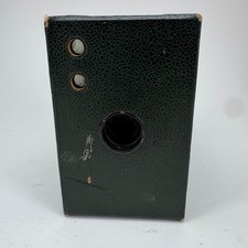Kodak No. 2A Brownie Box Camera Uses 124 Film Vintage Eastman Dark Green