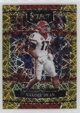 2022 Panini Select Draft Picks Concourse Gold Lazer Prizm Nakobe Dean #37 1i5t
