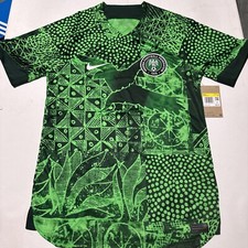 Nike Authentic Nigeria National Team 2022 Green DN0696-329 Jersey Men S Sz Small
