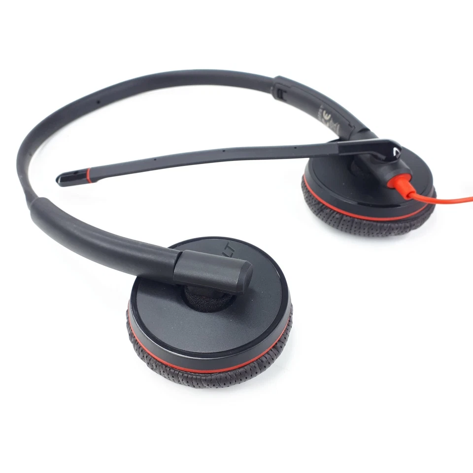 Plantronics C3225T Dual Headset C3200 Detachable USB Adapter Case Lot 10 E4811 - Image 4 of 4