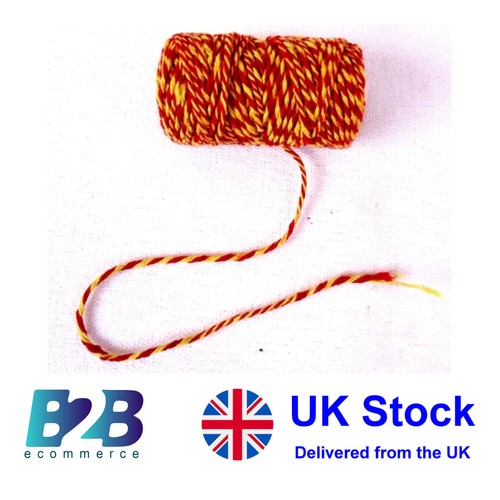 Pulsera Raksha Dhaga Hilo Sagrado Hindú Mauli Algodón Crudo Rojo Amarillo - Imagen 7 de 7