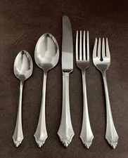 Oneida Community KENWOOD Forks, Spoons,5 Piece Place Settings, Stainless