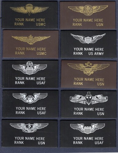 Custom Personalized Leather Name Tag USAF NAVY USMC USA Flight Jacket Suit Patch - 第 1/1 張圖片