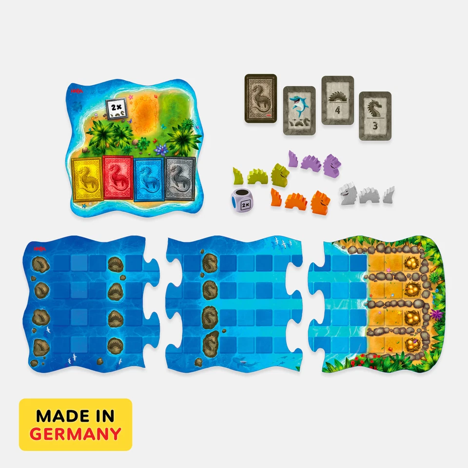 HABA Water Dragons: Kids Board Game and Fast-paced Dice Rolling Family Game - Image 3 of 4