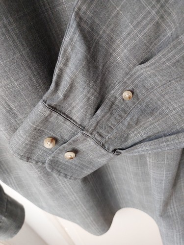 Austen Reed Gent's Casual Grey Check Shirt Size XL. - Picture 11 of 11