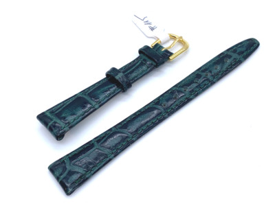 14mm Gilden Genuine Croco-Calf leather watch band strap green #115