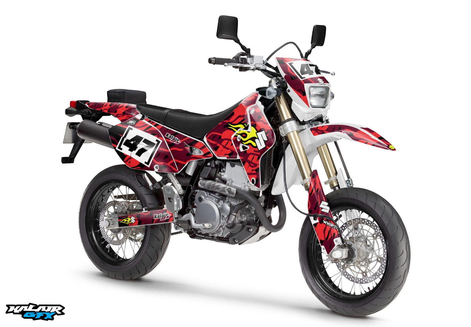 Drz400sm Parts DECAL STCKER KT N MX VNYL FTS TANK SUZUK DRZ 250