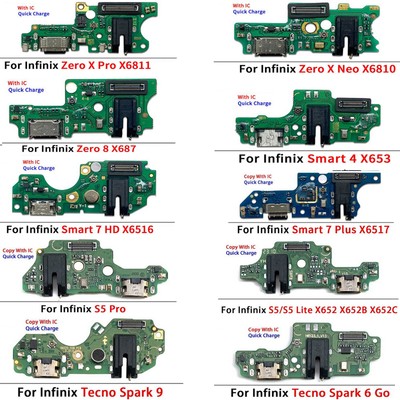 Schnellladen IC Tail Plug Stecker Platte Zubehör für Infinix Smart 4 6 7 Zero8/X