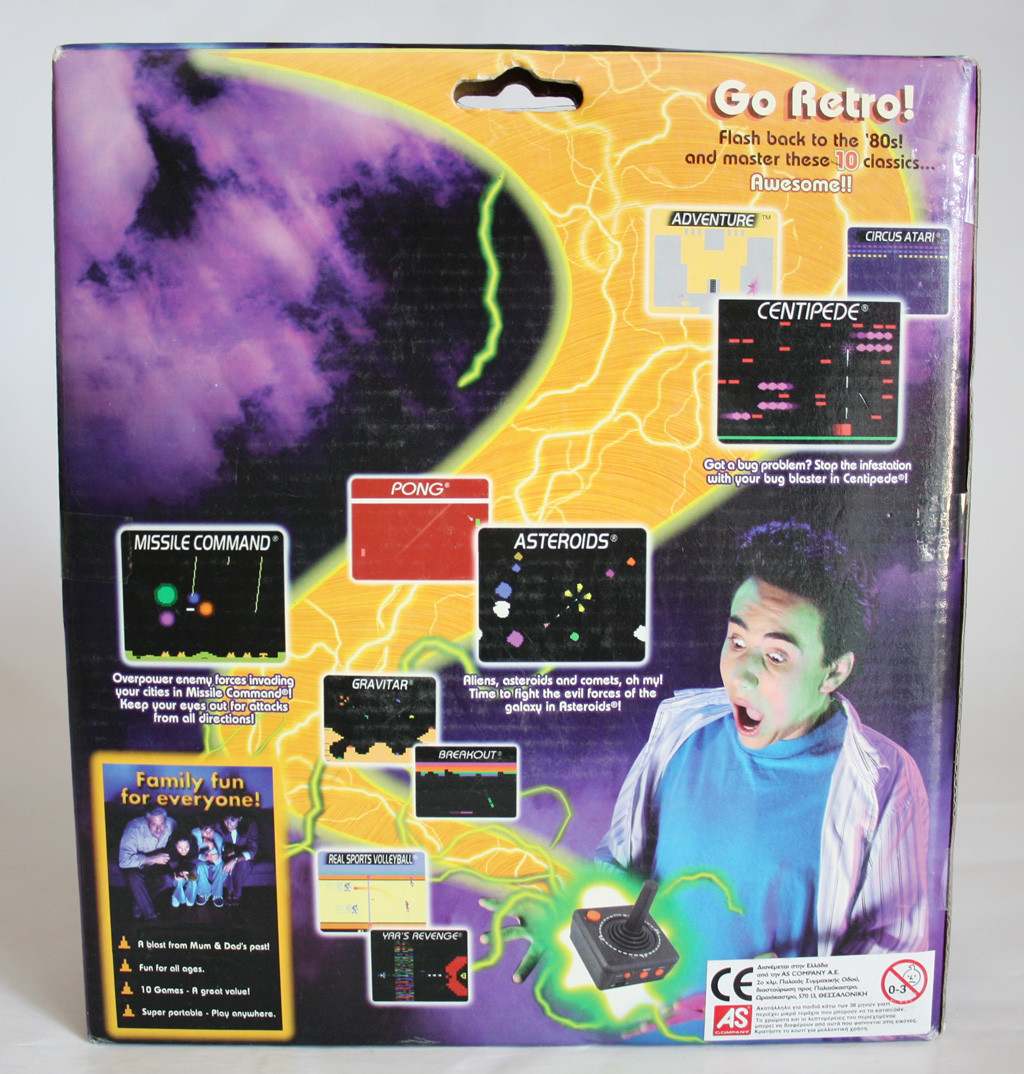 ATARI 2004 FLASH BACK 10 GAMES IN 1 PLUG N PLAY VIDEO TV GAME