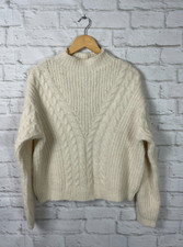 NEW Universal Thread Womens Cream Cropped Sweater Size Medium